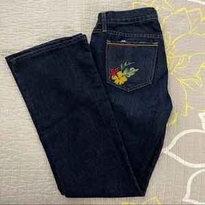 GAP Embroidered Flare Jeans